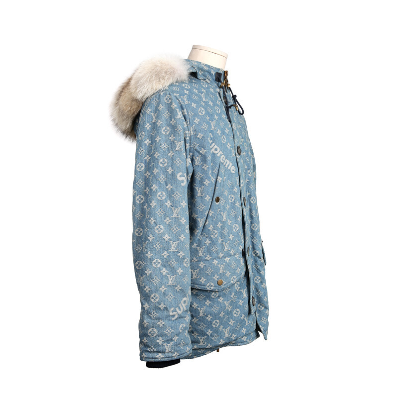 미스코코,루이비통 X 슈프림 데님 파카 N-3B PARKA 수프림패딩