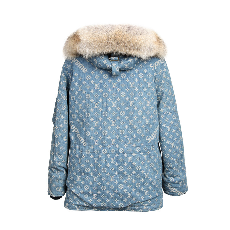 미스코코,루이비통 X 슈프림 데님 파카 N-3B PARKA 수프림패딩