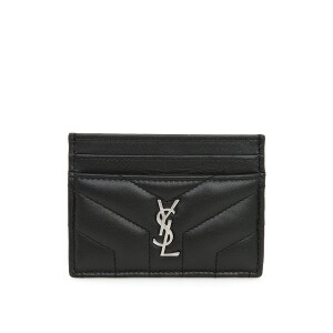 생로랑 루루 모노그램 카드지갑 YSL 블랙 카드홀더 504958