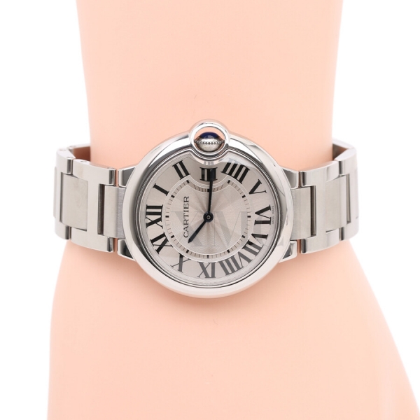 미스코코,까르띠에 발롱블루 워치 36MM 여성 시계 W69011Z4 보증서