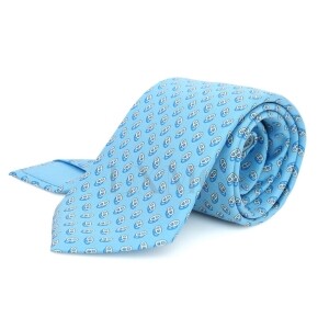 에르메스 넥타이 마일론 섀도우 샹달 타이 아주르 씨엘 TIE H 006268T